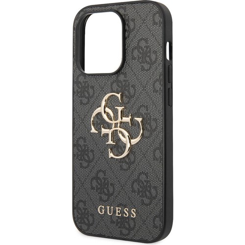 Apple iPhone 14 Pro Max Uyumlu Kılıf GUESS PU Deri Büyük Metal Logo Dizaynlı Kapak