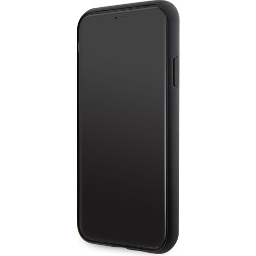 Apple iPhone 11 Uyumlu Kılıf Guess Orjinal Lisanslı Taşlı Arka Yüzey Üçgen Logolu Kapak