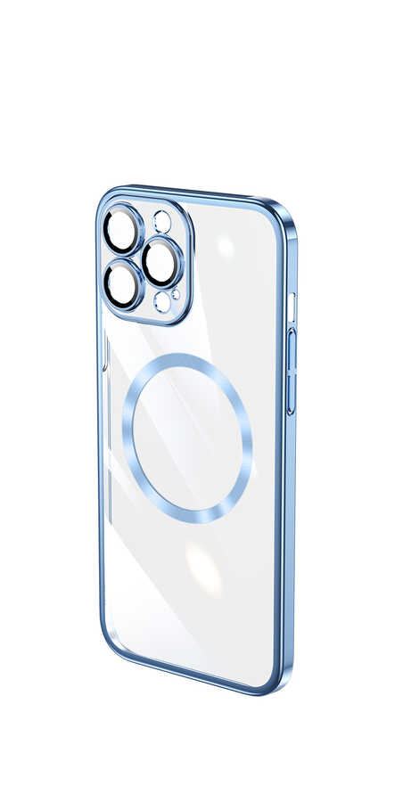 Apple iPhone 13 Pro Max Uyumlu Kılıf Wireless Şarj Özellikli Sert PC Zore Riksos Magsafe Kapak - 8