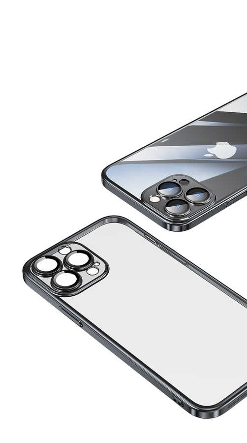 Apple iPhone 13 Pro Uyumlu Kılıf Sert PC Renkli Çerçeveli Zore Riksos Kapak - 7