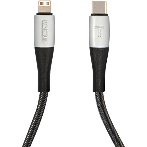 TUMI Hızlı Şarj Özellikli Naylon Örgü Tasarım Lightning To Type-C PD Kablo 1.5M MFI Lisanslı