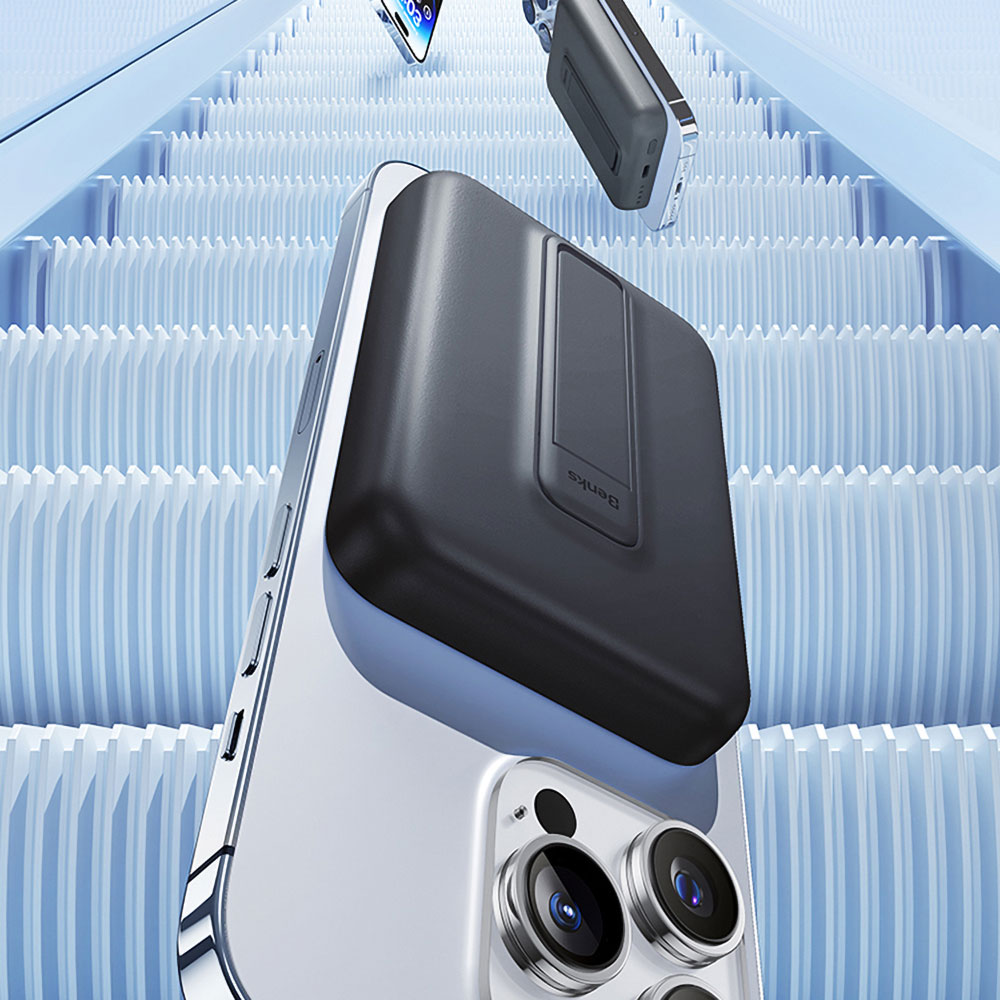 Benks MP09 Magsafe Magnetik Standlı İnce Tasarımlı Powerbank 6000mAh - 15