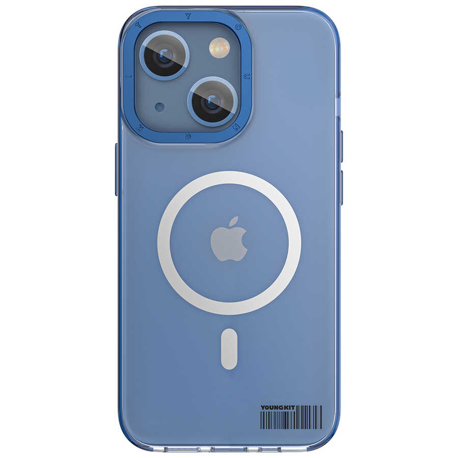 Apple iPhone 14 Uyumlu Kılıf Magsafe Şarj Özellikli Youngkit Coloured Glaze Serisi Kapak - 1