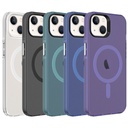 Apple iPhone 14 Uyumlu Kılıf Zore Magsafe Şarj Özellikli Buzlu Transparan C-Pro Sert Kapak - 1