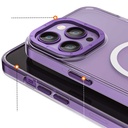Apple iPhone 14 Pro Uyumlu Kılıf Magsafe Şarj Özellikli Youngkit Coloured Glaze Serisi Kapak - 2