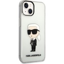 Apple iPhone 14 Uyumlu Kılıf Karl Lagerfeld Transparan İkonik Karl Dizayn Kapak