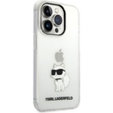 Apple iPhone 14 Pro Uyumlu Kılıf Karl Lagerfeld Transparan Choupette Dizayn Kapak