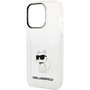 Apple iPhone 14 Pro Uyumlu Kılıf Karl Lagerfeld Transparan Choupette Dizayn Kapak