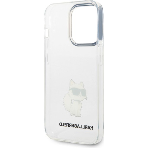 Apple iPhone 14 Pro Uyumlu Kılıf Karl Lagerfeld Transparan Choupette Dizayn Kapak