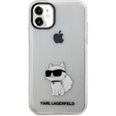 Apple iPhone 11 Uyumlu Kılıf Karl Lagerfeld Transparan Choupette Dizayn Kapak