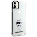 Apple iPhone 11 Uyumlu Kılıf Karl Lagerfeld Transparan Choupette Dizayn Kapak