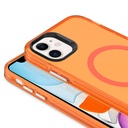 Apple iPhone 11 Uyumlu Kılıf Zore Magsafe Şarj Özellikli Buzlu Transparan C-Pro Sert Kapak - 2