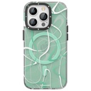 Apple iPhone 14 Pro Uyumlu Kılıf Magsafe Şarj Özellikli Youngkit Water-Ink Serisi Kapak - 1