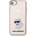 Apple iPhone 7 Uyumlu Kılıf Karl Lagerfeld Transparan Choupette Dizayn Kapak
