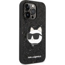 Apple iPhone 14 Pro Uyumlu Kılıf Karl Lagerfeld Parlak Taşlı Choupette Dizayn Kapak