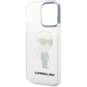 Apple iPhone 14 Pro Uyumlu Kılıf Karl Lagerfeld Transparan İkonik Karl Dizayn Kapak