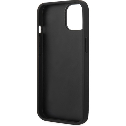 Apple iPhone 14 Uyumlu Kılıf Karl Lagerfeld PU Suni Deri Logolu Dizayn Kapak
