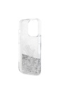 Apple iPhone 14 Pro Max Uyumlu Kılıf Karl Lagerfeld Sıvılı Simli Choupette Dizayn Kapak