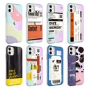 Apple iPhone 12 Uyumlu Kılıf Airbag Kenarlı Renkli Desenli Silikon Zore Elegans Kapak - 1