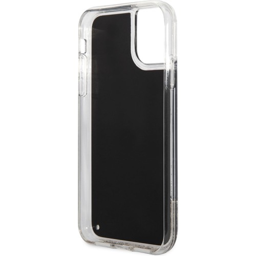 Apple iPhone 11 Uyumlu Kılıf Karl Lagerfeld Sıvılı Simli Gatsby Dizayn Kapak