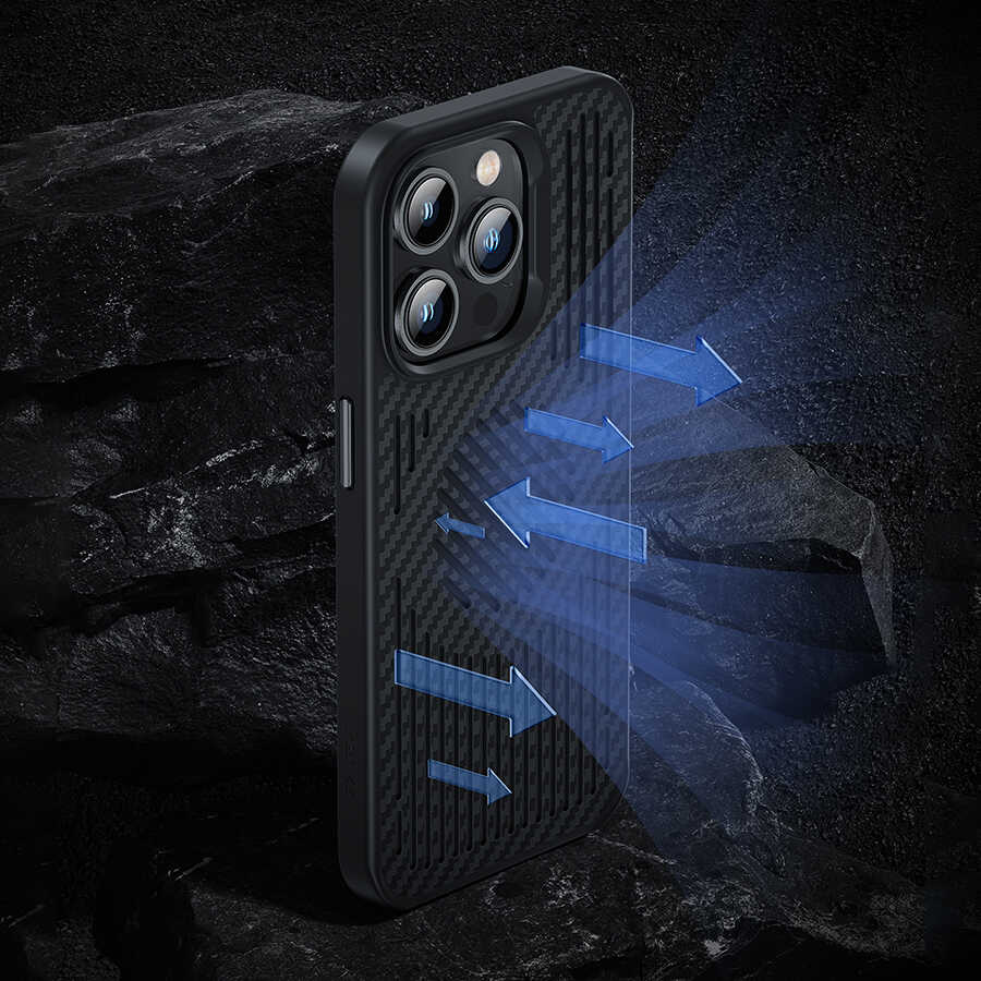 Apple iPhone 14 Plus Uyumlu Kılıf Benks Magnetic Cooling Kevlar Soğutucu Özellikli Telefon Kılıfı - 6
