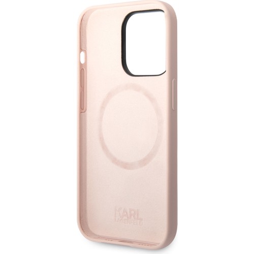 Apple iPhone 14 Pro Max Uyumlu Kılıf Karl Lagerfeld Magsafe Şarj Özellikli Silikon K&C Dizayn Kapak