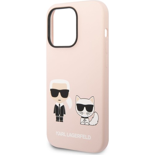 Apple iPhone 14 Pro Max Uyumlu Kılıf Karl Lagerfeld Magsafe Şarj Özellikli Silikon K&C Dizayn Kapak