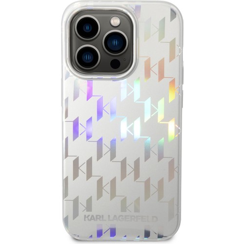 Apple iPhone 14 Pro Max Uyumlu Kılıf Karl Lagerfeld Hologram Dizayn Kapak