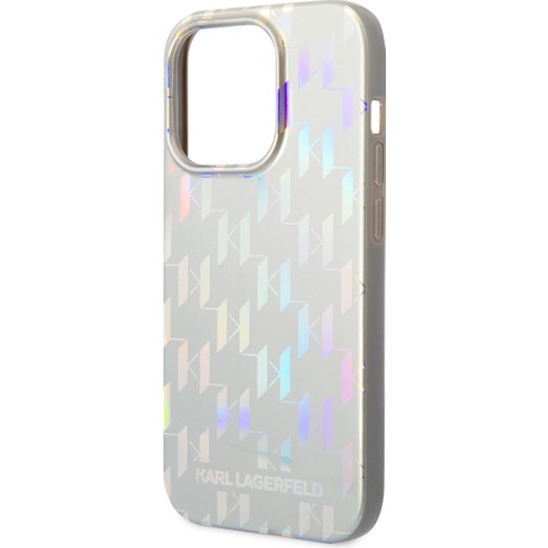 Apple iPhone 14 Pro Max Uyumlu Kılıf Karl Lagerfeld Hologram Dizayn Kapak
