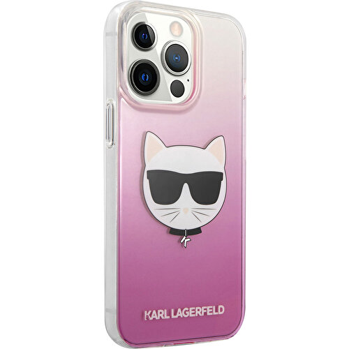 Apple iPhone 14 Pro Uyumlu Kılıf Karl Lagerfeld Sert TPU Choupette Dizayn Kapak