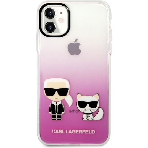 Apple iPhone 11 Uyumlu Kılıf Karl Lagerfeld Sert TPU K&C Dizayn Kapak
