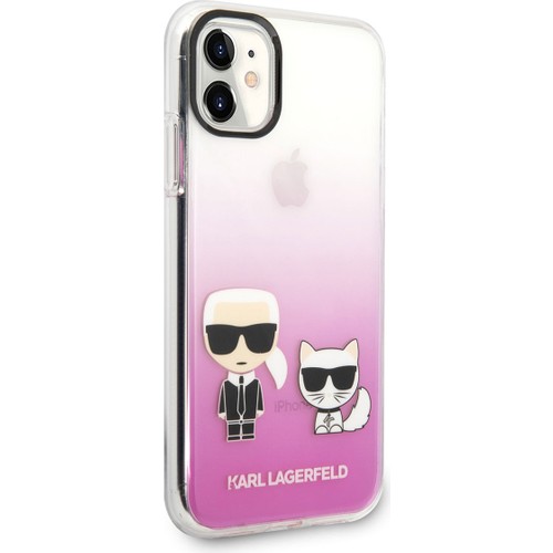 Apple iPhone 11 Uyumlu Kılıf Karl Lagerfeld Sert TPU K&C Dizayn Kapak