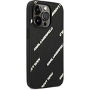 Apple iPhone 14 Pro Uyumlu Kılıf Karl Lagerfeld PU Suni Deri Logolu Dizayn Kapak