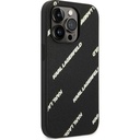 Apple iPhone 14 Pro Max Uyumlu Kılıf Karl Lagerfeld PU Suni Deri Logolu Dizayn Kapak