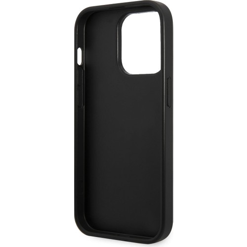 Apple iPhone 14 Pro Max Uyumlu Kılıf Karl Lagerfeld PU Suni Deri Logolu Dizayn Kapak
