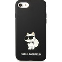 Apple iPhone 7 Uyumlu Kılıf Karl Lagerfeld Silikon Choupette Dizayn Kapak
