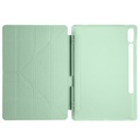 Samsung Galaxy Tab S9 FE Plus Uyumlu Kılıf Zore Tri Folding Kalem Bölmeli Standlı Kılıf - 3