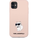 Apple iPhone 11 Uyumlu Kılıf Karl Lagerfeld Silikon Choupette Dizayn Kapak