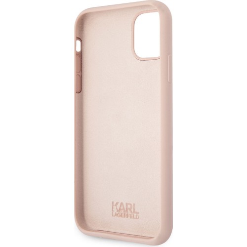 Apple iPhone 11 Uyumlu Kılıf Karl Lagerfeld Silikon Choupette Dizayn Kapak