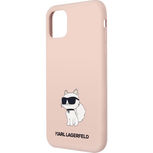 Apple iPhone 11 Uyumlu Kılıf Karl Lagerfeld Silikon Choupette Dizayn Kapak