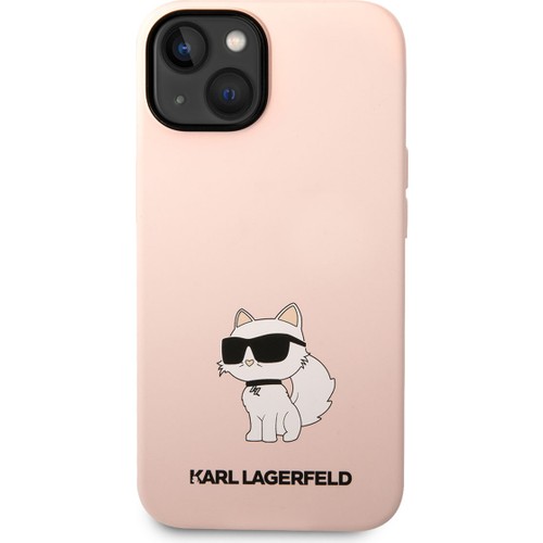Apple iPhone 14 Uyumlu Kılıf Karl Lagerfeld Silikon Choupette Dizayn Kapak