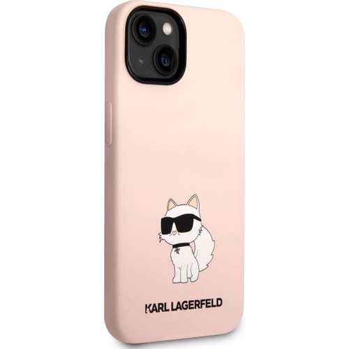 Apple iPhone 14 Uyumlu Kılıf Karl Lagerfeld Silikon Choupette Dizayn Kapak