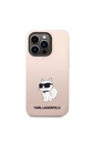 Apple iPhone 14 Pro Uyumlu Kılıf Karl Lagerfeld Silikon Choupette Dizayn Kapak