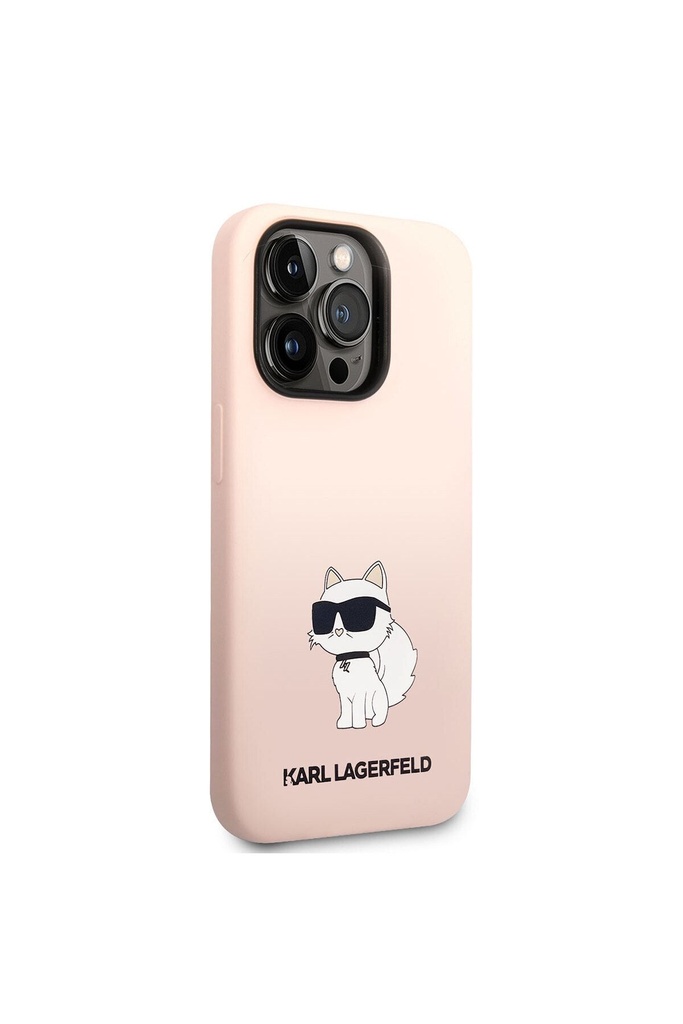 Apple iPhone 14 Pro Uyumlu Kılıf Karl Lagerfeld Silikon Choupette Dizayn Kapak
