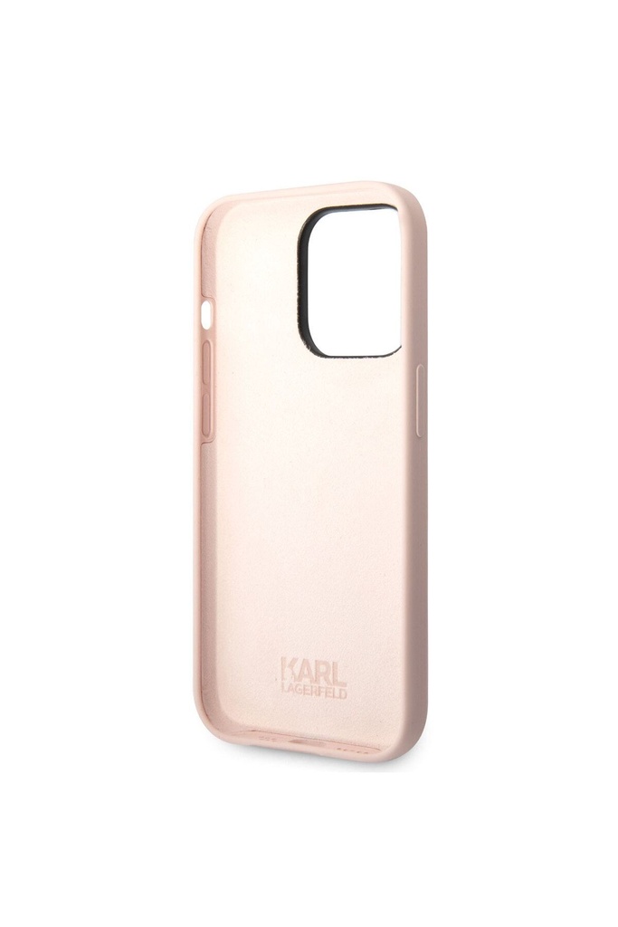 Apple iPhone 14 Pro Uyumlu Kılıf Karl Lagerfeld Silikon Choupette Dizayn Kapak
