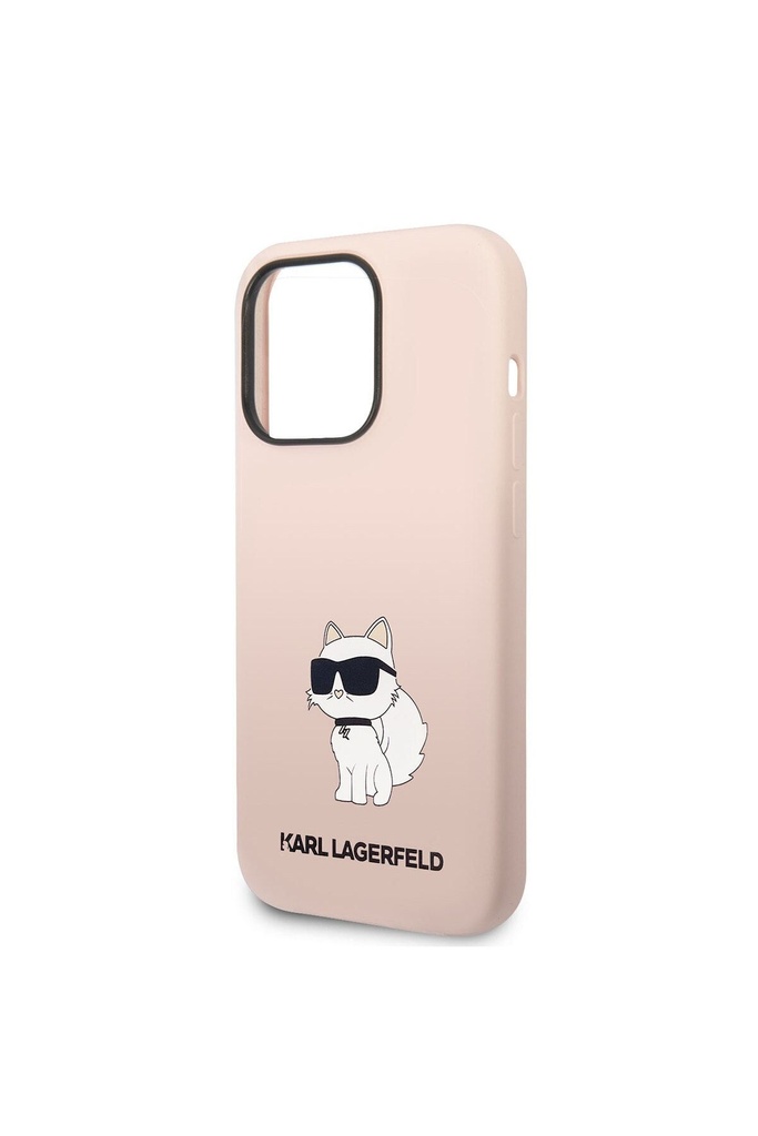 Apple iPhone 14 Pro Uyumlu Kılıf Karl Lagerfeld Silikon Choupette Dizayn Kapak