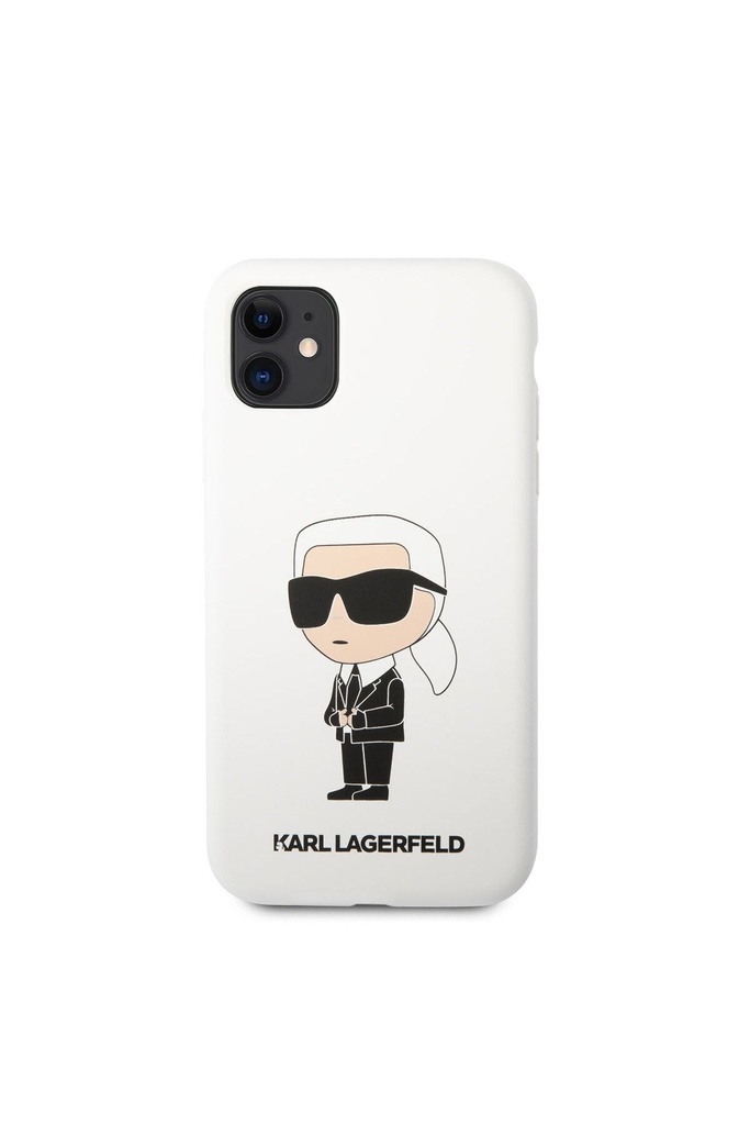 Apple iPhone 11 Uyumlu Kılıf Karl Lagerfeld Silikon Karl Dizayn Kapak