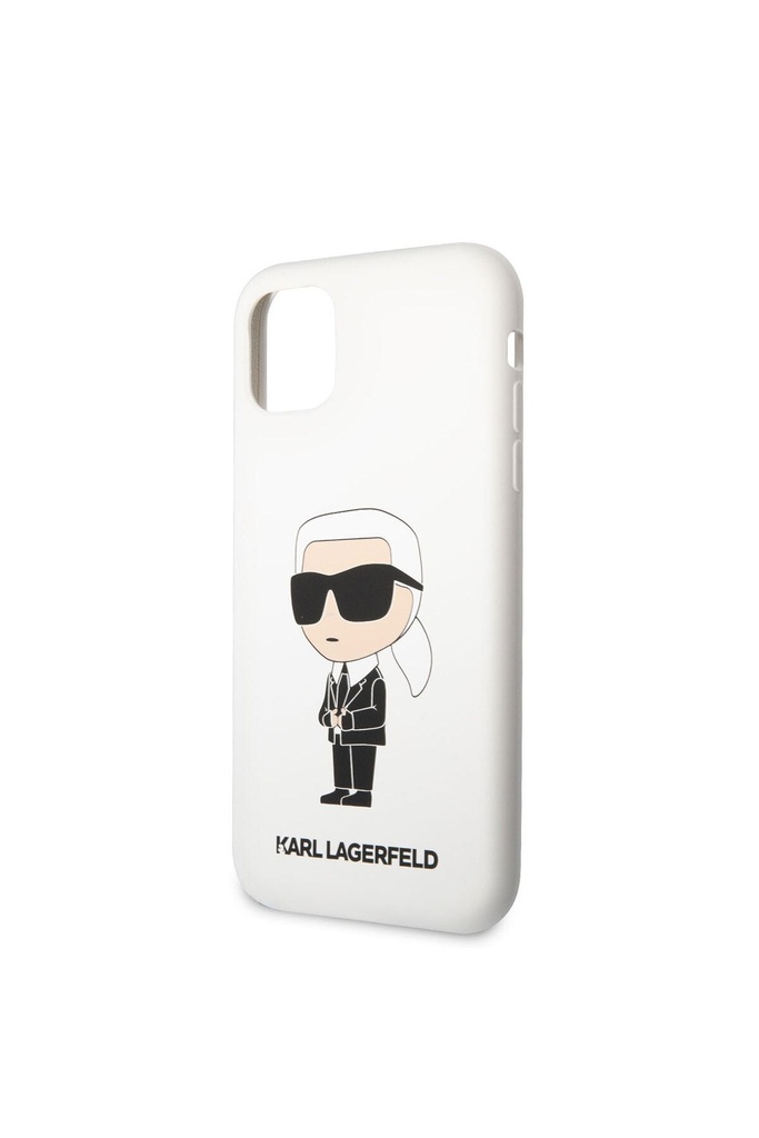 Apple iPhone 11 Uyumlu Kılıf Karl Lagerfeld Silikon Karl Dizayn Kapak