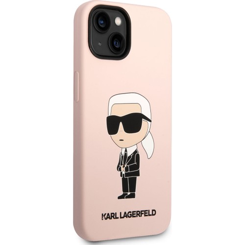 Apple iPhone 14 Uyumlu Kılıf Karl Lagerfeld Silikon Karl Dizayn Kapak