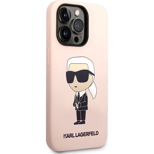 Apple iPhone 14 Pro Uyumlu Kılıf Karl Lagerfeld Silikon Karl Dizayn Kapak